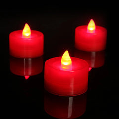 Flameless Candles, Battery Operated Candles Tea Lights Candles, Flickering Flameless Candles for Home Decor Room Decor, 24Pcs