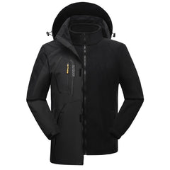 Winter Outdoors Three-in-one Coat Warm-keeping Cotton Clothing Shell Jacket Cotton-padded Coat For Men And Women