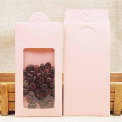 Jewelry Necklace Packaging Box Window Box Paper Creative Small Pendant Gift Packaging Box