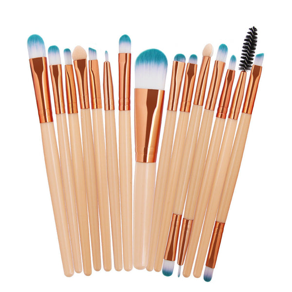 Set Of 15 Makeup Brushes