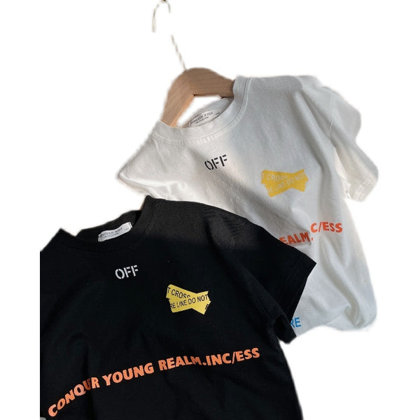 Children s Letter Print T shirt