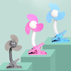 Cute Portable Baby Cot Crib Clip Fan Stroller mini fans safety Clip-on Fan Mute Air Cooler for Summer Use Travel Home accessory