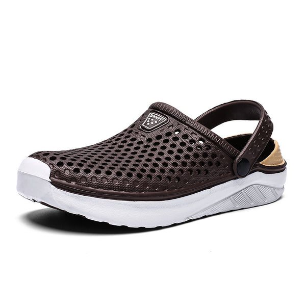 Summer Hole Shoes Men'S Dual-Use Trend Small Size 36 Outer Wear Outdoor 37 Sandals And Slippers Couple Beach Baotou Sandals