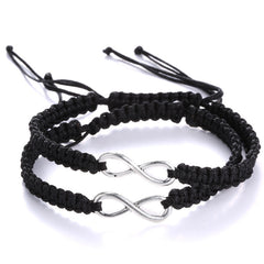 European And American Personality Simple Fashion Hand-Woven Bracelet Lucky 8 Couples Adjustable