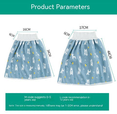 Baby Waterproof Skirt Baby Diapers Training Pant Waterproof Leak-proof Washable Cotton