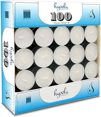 Tea Lights Candles - 100 Bulk Candles Pack - Tea Candles Unscented- European Made Tealight Candles