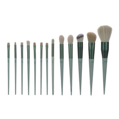 13 Makeup Brushes Green Beauty Quick-drying Set Super Soft Blush Loose Powder