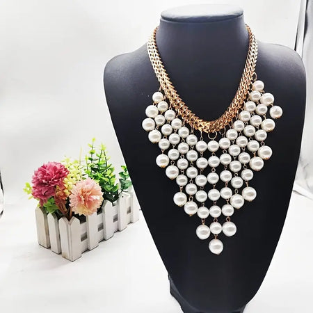 Luxury Tassel Pearl Necklace