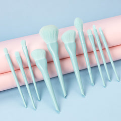 10 candy-colored makeup brushes