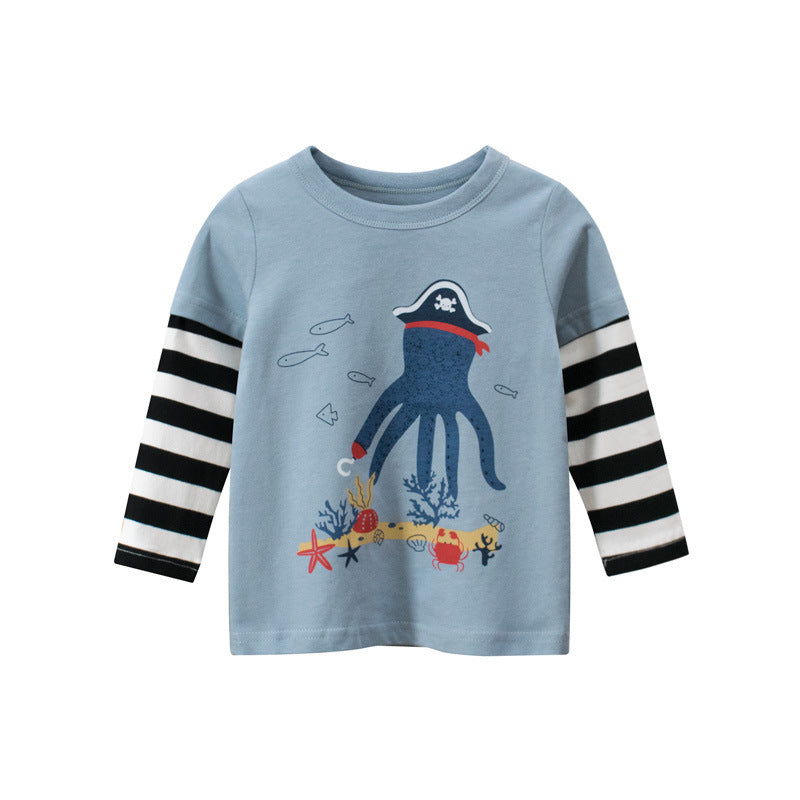 Two fake long-sleeved T-shirts for children