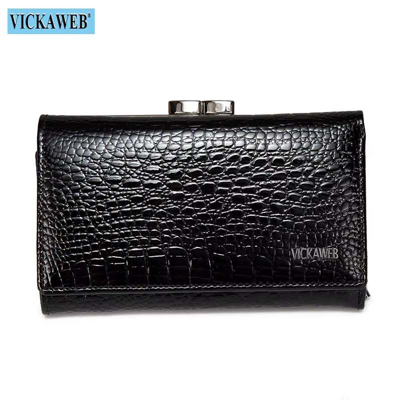 Women Wallet Small Short Genuine Leather Wallet Female Alligator Hasp Coin Purse Women Purses Mini Womens Wallets and Purses