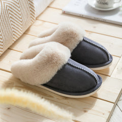 Household Plush Slippers Women Cotton Shoes For Autumn And Winter