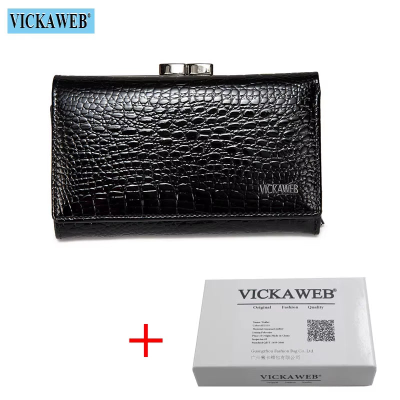 Women Wallet Small Short Genuine Leather Wallet Female Alligator Hasp Coin Purse Women Purses Mini Womens Wallets and Purses