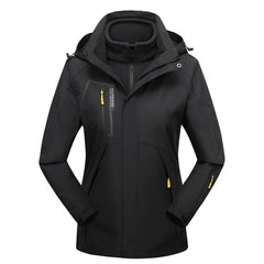 Winter Outdoors Three-in-one Coat Warm-keeping Cotton Clothing Shell Jacket Cotton-padded Coat For Men And Women