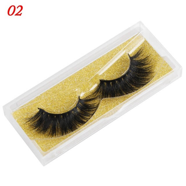 25mm Mink fake Lashes | Wispy Fluffy Mink Eyelashes