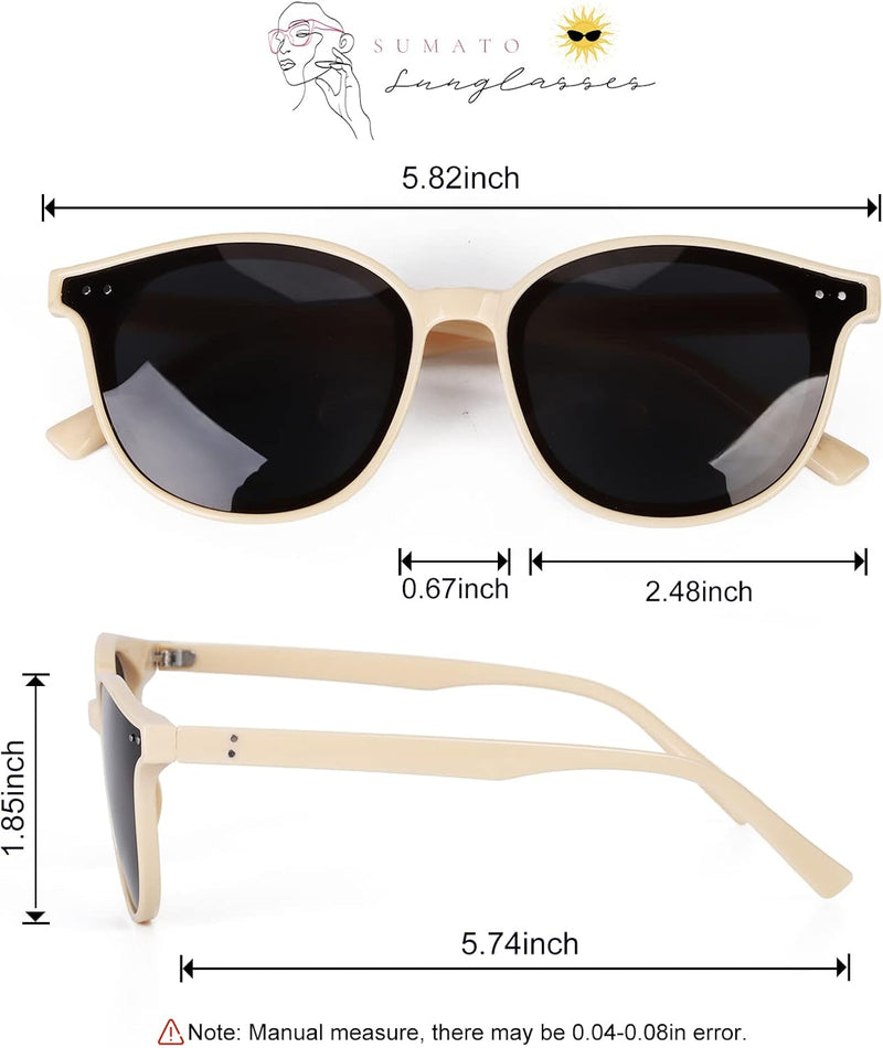 Sunglasses Womens, Cat Eye Pink Sunglasses for Women with Mirrored Trendy Lens UV400 Blocking