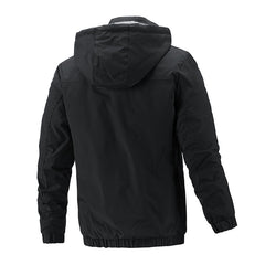 Men's Hooded Jacket Trendy Casual Workwear Jacket Double-sided Wear Outerwear