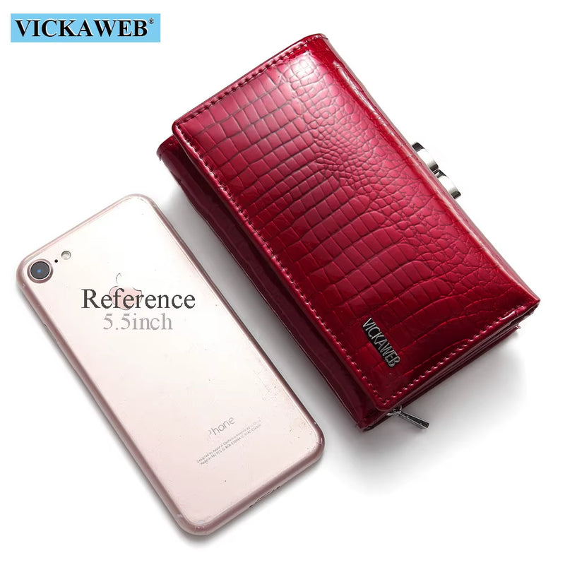 Women Wallet Small Short Genuine Leather Wallet Female Alligator Hasp Coin Purse Women Purses Mini Womens Wallets and Purses