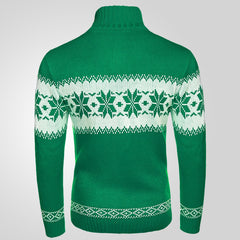 Men's New Pullover Sweater Autumn And Winter Long Sleeved Christmas Casual Fashion Jacquard Knitted Sweater Clothing For Men