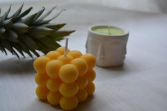 Candles for Home Scented, 2 PCS, Soy Candles, Bubble Candle & Decorative Candles, Pineapple Candle, Shaped Candles, Candle Set, Scented Candles, Cube Candle Candle Gift Set Cool Candles