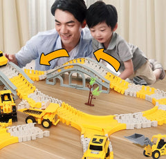 Tong Li Engineering Car Rail Car Toy Puzzle