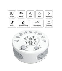 Baby Sleep Soothers Sound Machine White Noise Record Voice Sensor with 9 Soothing Sound Auto-off Timer For Home Office Travel