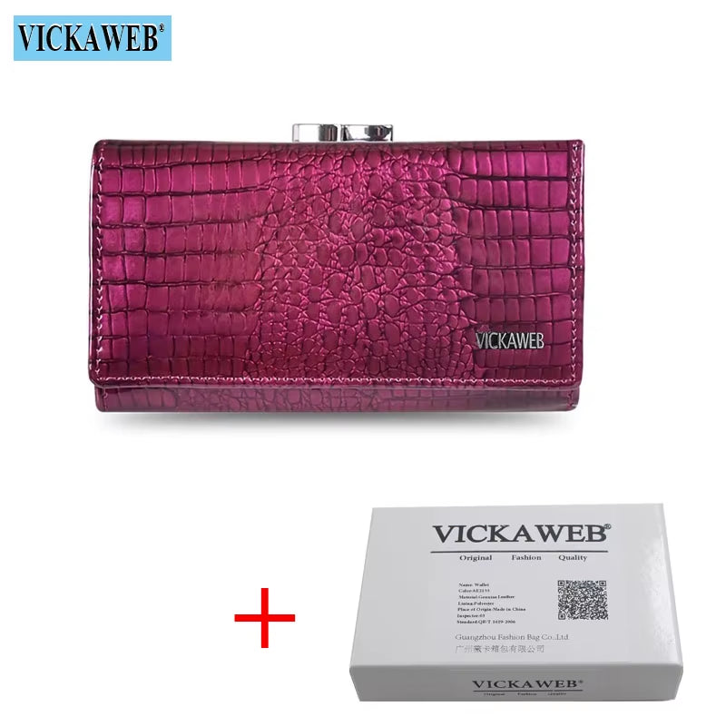Women Wallet Small Short Genuine Leather Wallet Female Alligator Hasp Coin Purse Women Purses Mini Womens Wallets and Purses