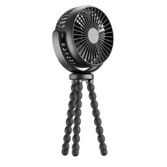 Baby Stroller Fan Hand Held Rechargeable USB Bladeless Small Folding Fans Mini Ventilator Silent Table Outdoor Cooler Neck Fan