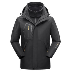 Winter Outdoors Three-in-one Coat Warm-keeping Cotton Clothing Shell Jacket Cotton-padded Coat For Men And Women