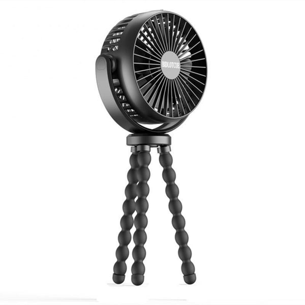 Baby Stroller Fan Hand Held Rechargeable USB Bladeless Small Folding Fans Mini Ventilator Silent Table Outdoor Cooler Neck Fan