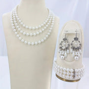 4pc Milky Stone Jewelry Set