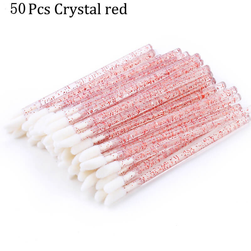 50pcs Disposable Makeup Brushes | Eyelash & Lip Brushes Set