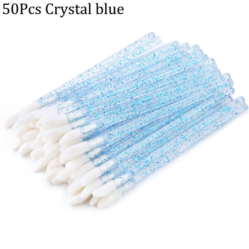50pcs Disposable Makeup Brushes | Eyelash & Lip Brushes Set