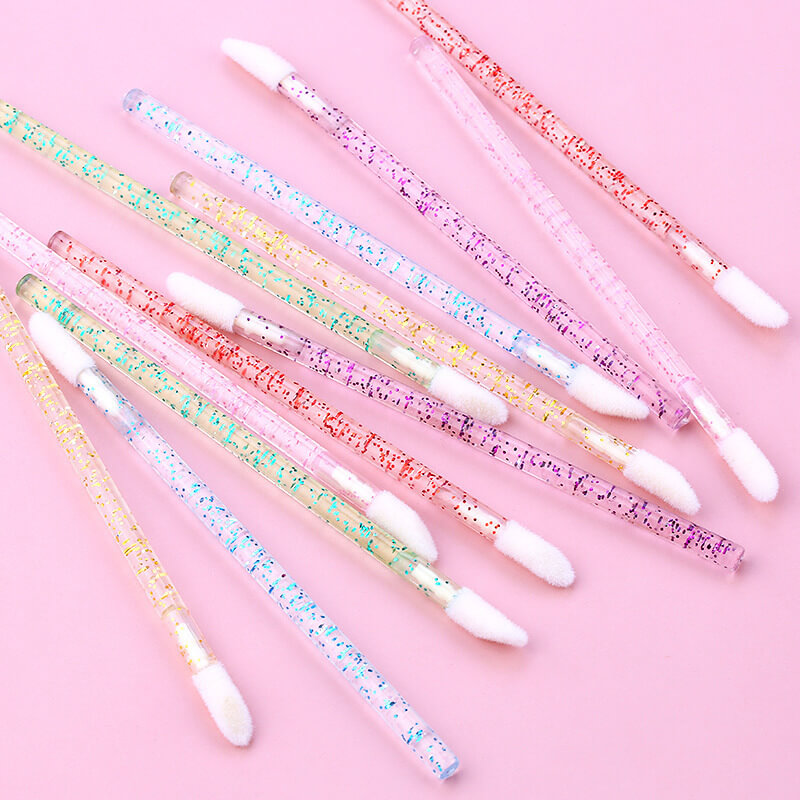 50pcs Disposable Makeup Brushes | Eyelash & Lip Brushes Set