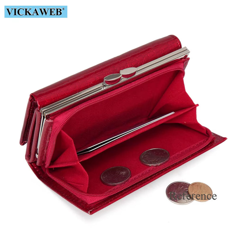 Women Wallet Small Short Genuine Leather Wallet Female Alligator Hasp Coin Purse Women Purses Mini Womens Wallets and Purses