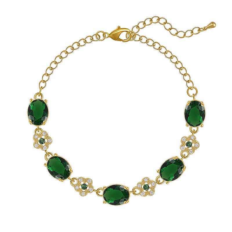 High-grade Design Exquisite Design Emerald Bracelet For Women