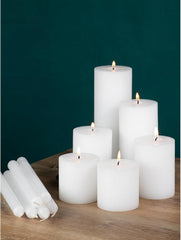 White Taper Candles - Pack of 4, 10 Inch, Unscented, Dinner & Table Candles - Slow Burning, Dripless & Smokeless