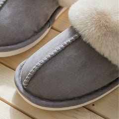 Household Plush Slippers Women Cotton Shoes For Autumn And Winter