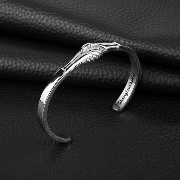 Alloy Bracelet Couples Shaking Hands Implying Peace Bracelet