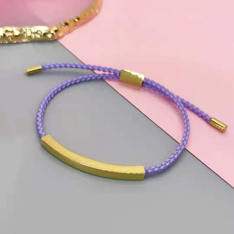 Couples Bracelet Adjustable Braided Titanium Steel