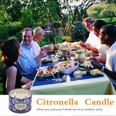 Outdoor Citronella Candles 8.5Oz Soy Wax Candles for Home Mother'S Day Gift