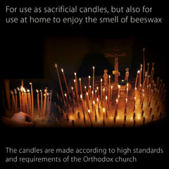 Thin Taper Beeswax Candles - Honey-Scented, Decorative Candles Ideal for Birthday Decoration or Church Prayers - Black Drip Free, Tall & Smokeless Pack of 100 Pcs, 6.3 X 0.2 Inch