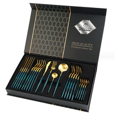 Gift Box Stainless Steel Tableware 24-piece Set