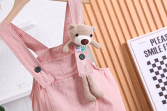 Summer Children Cotton T-shirt Suspender Suit