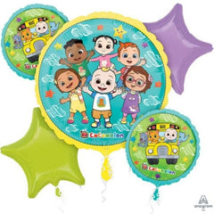 Cocomelon – Party Foil Balloon Bouquet No Helium