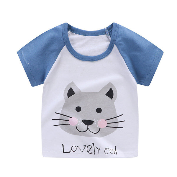 cotton children t-shirt short sleeve