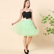 5 ply tulle skirt ladies prom dress midi skirt ladies high waist ballet skirt pleated tulle skirt ladies school mesh skirt