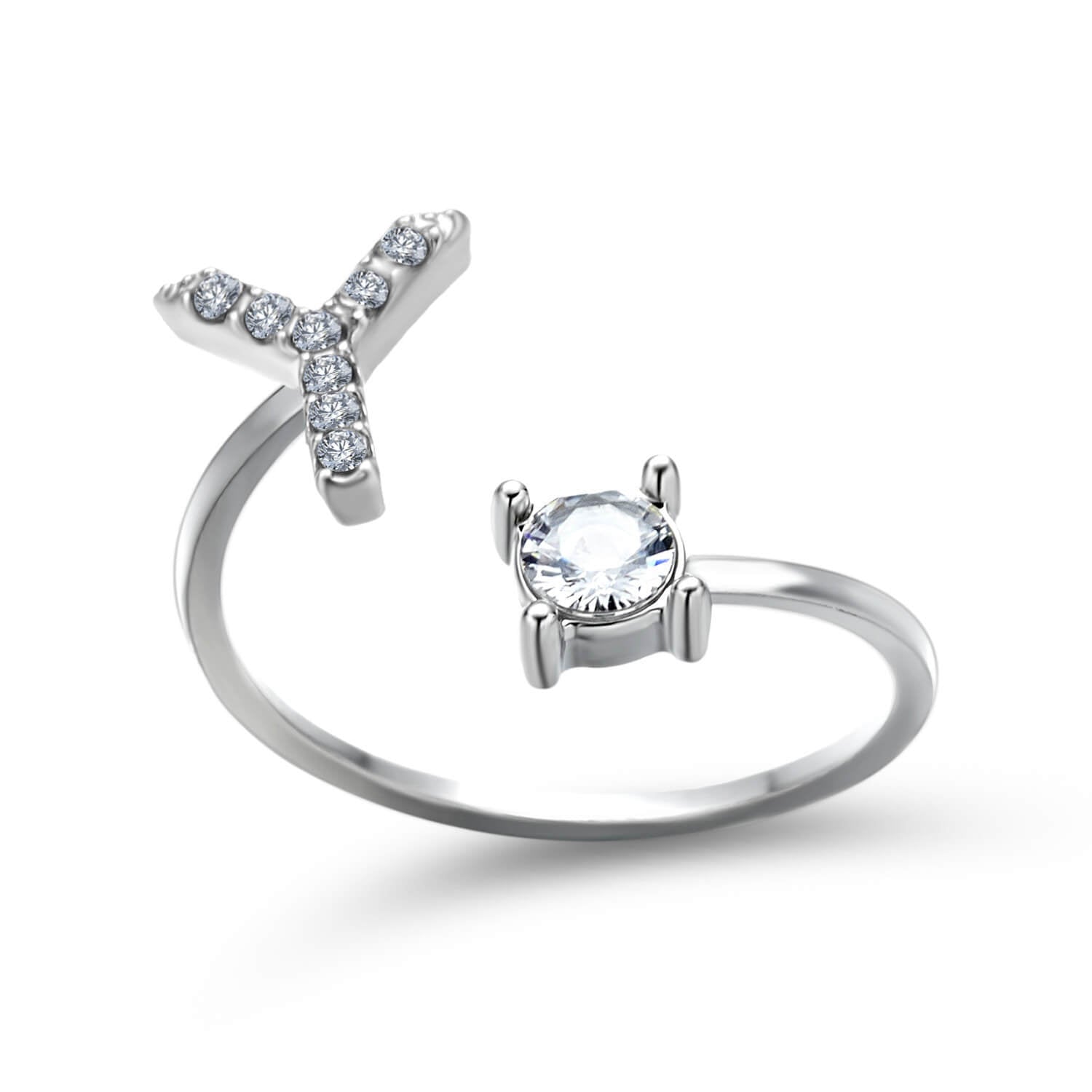Adjustable Initial Letter Ring For Women | 26 Letter Initial ring