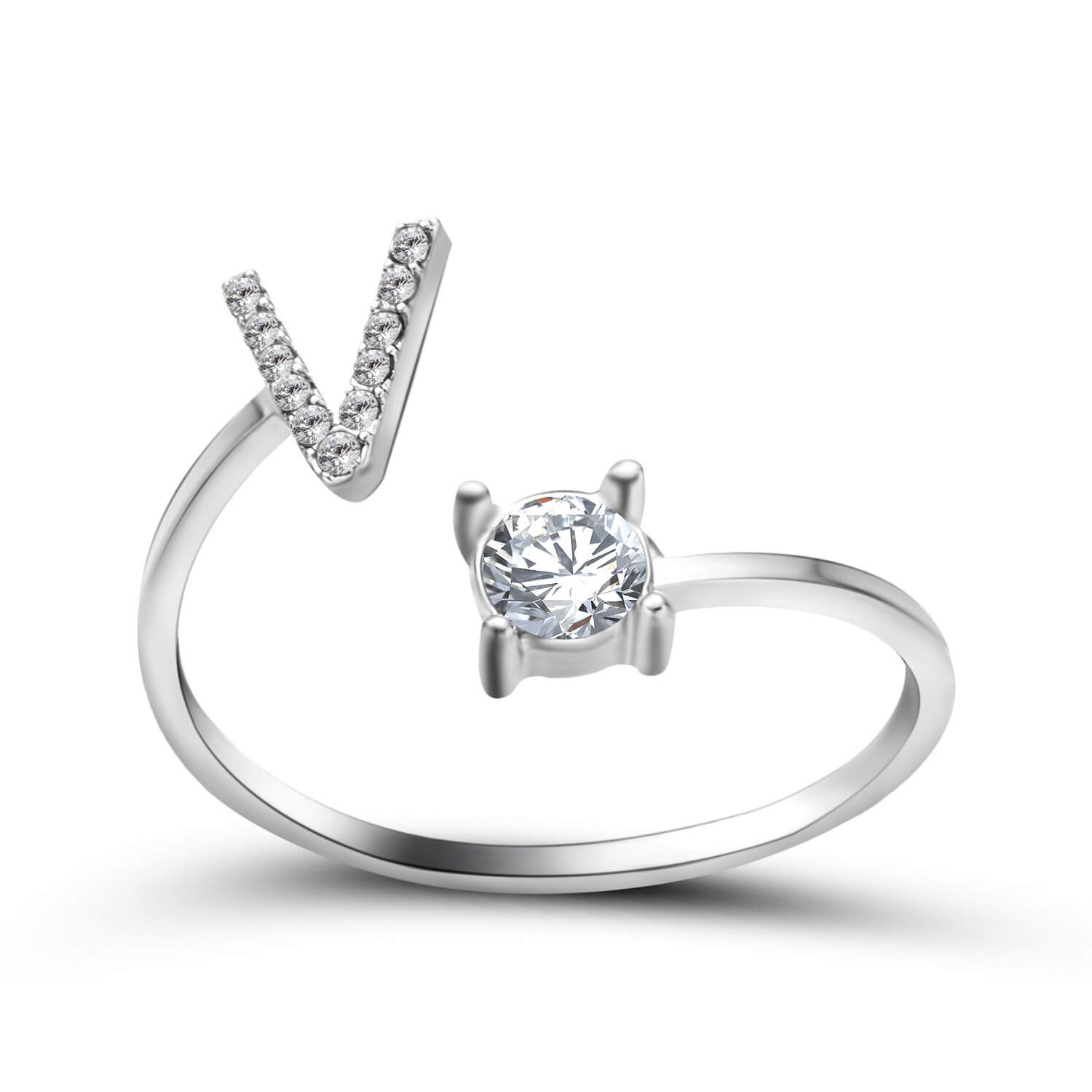 Adjustable Initial Letter Ring For Women | 26 Letter Initial ring