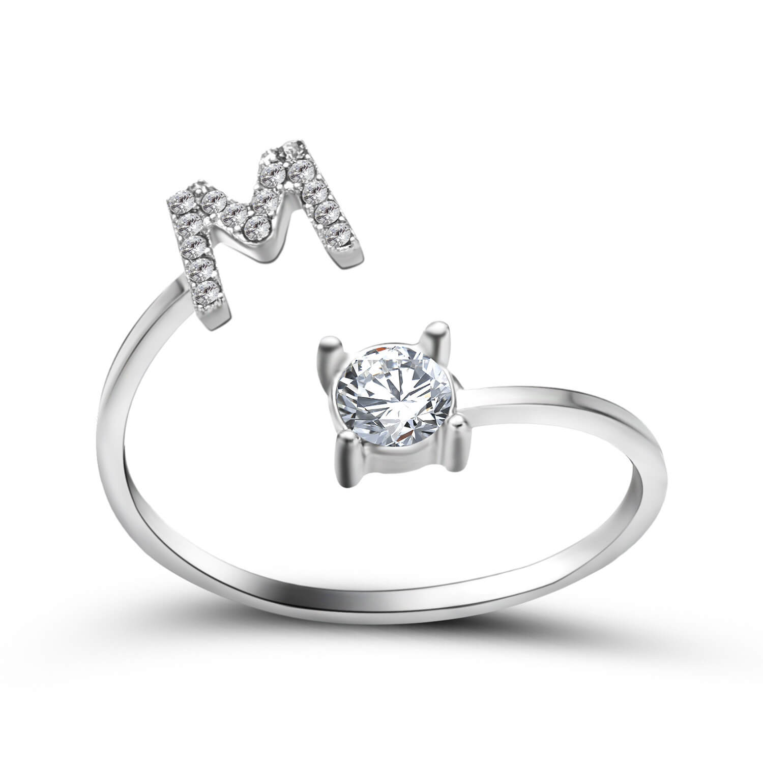 Adjustable Initial Letter Ring For Women | 26 Letter Initial ring